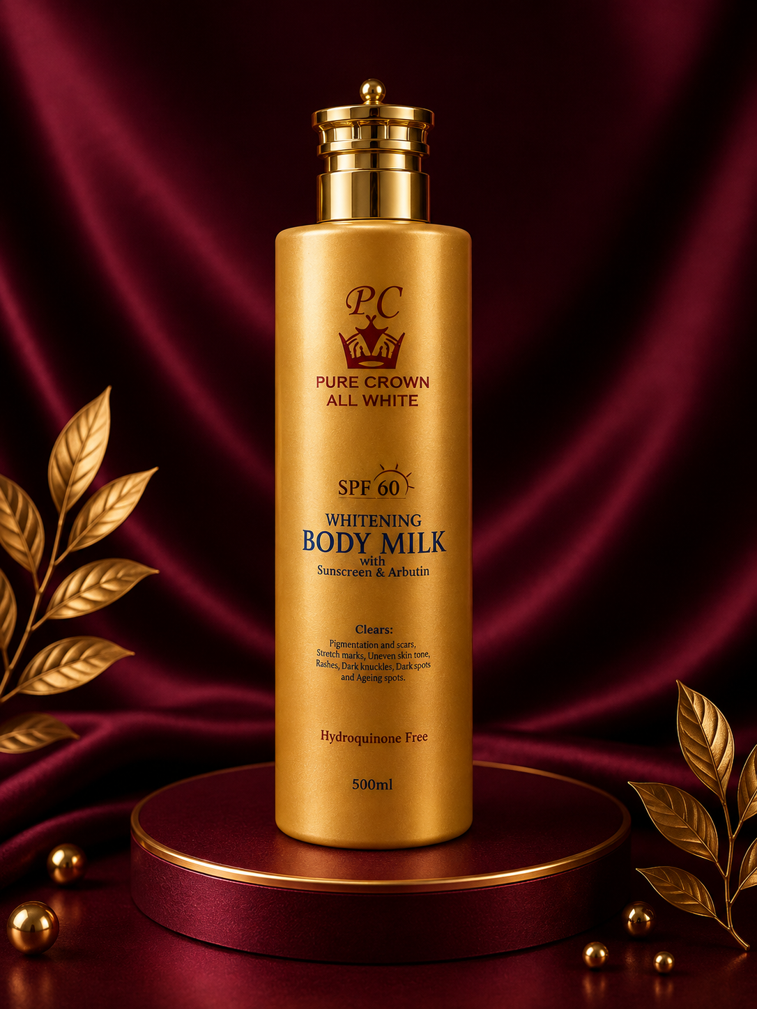 Pure Crown All White Whitening Body Milk SPF 60