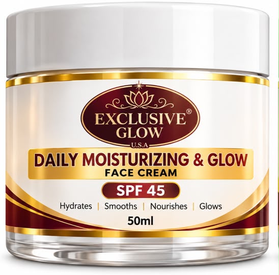 EXCLUSIVE GLOW DAILY MOISTURIZING & GLOW FACE CREAM SPF 45