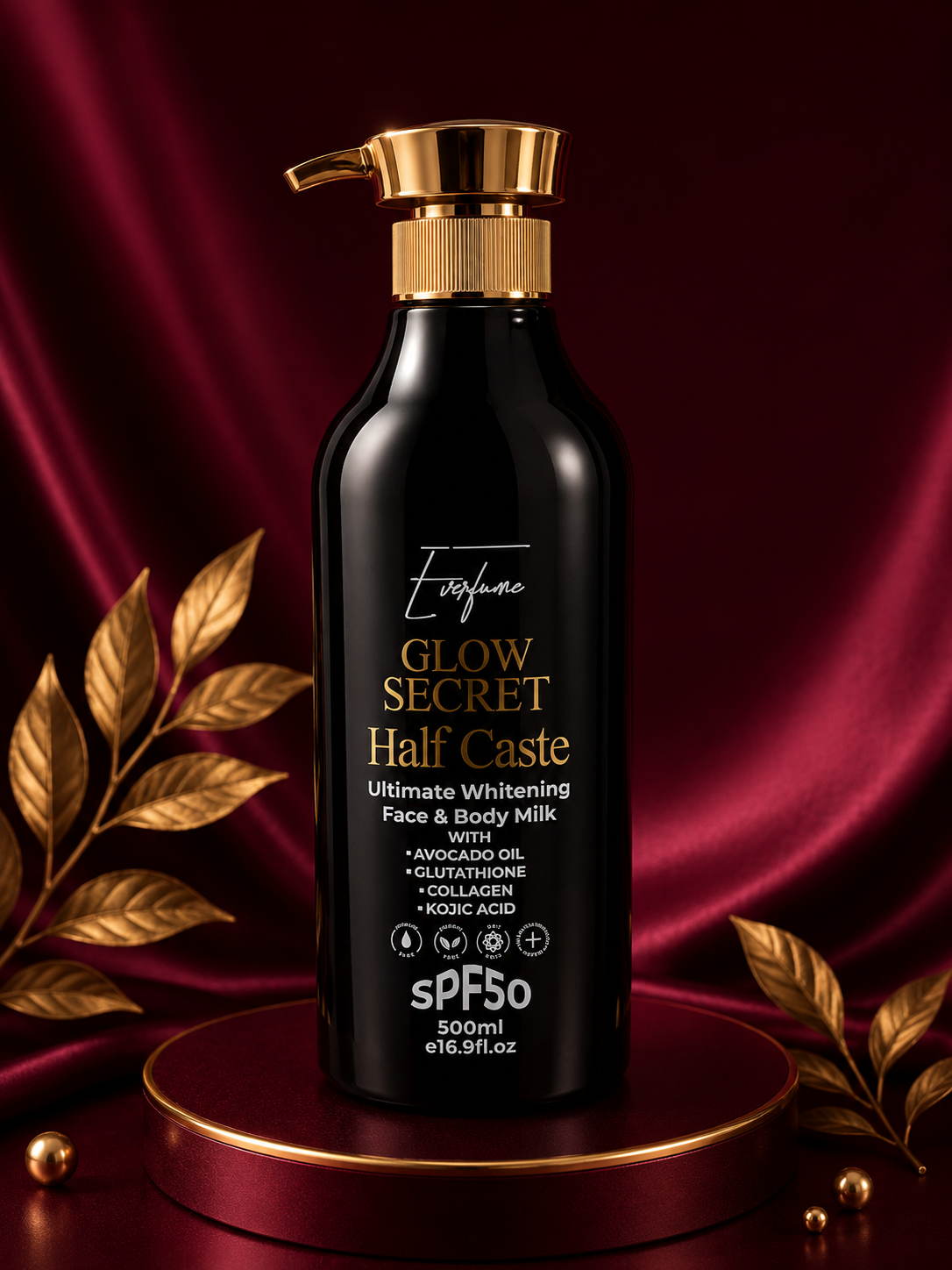 Glow Secret Half Cast Ultimate Whitening Face & Body Milk