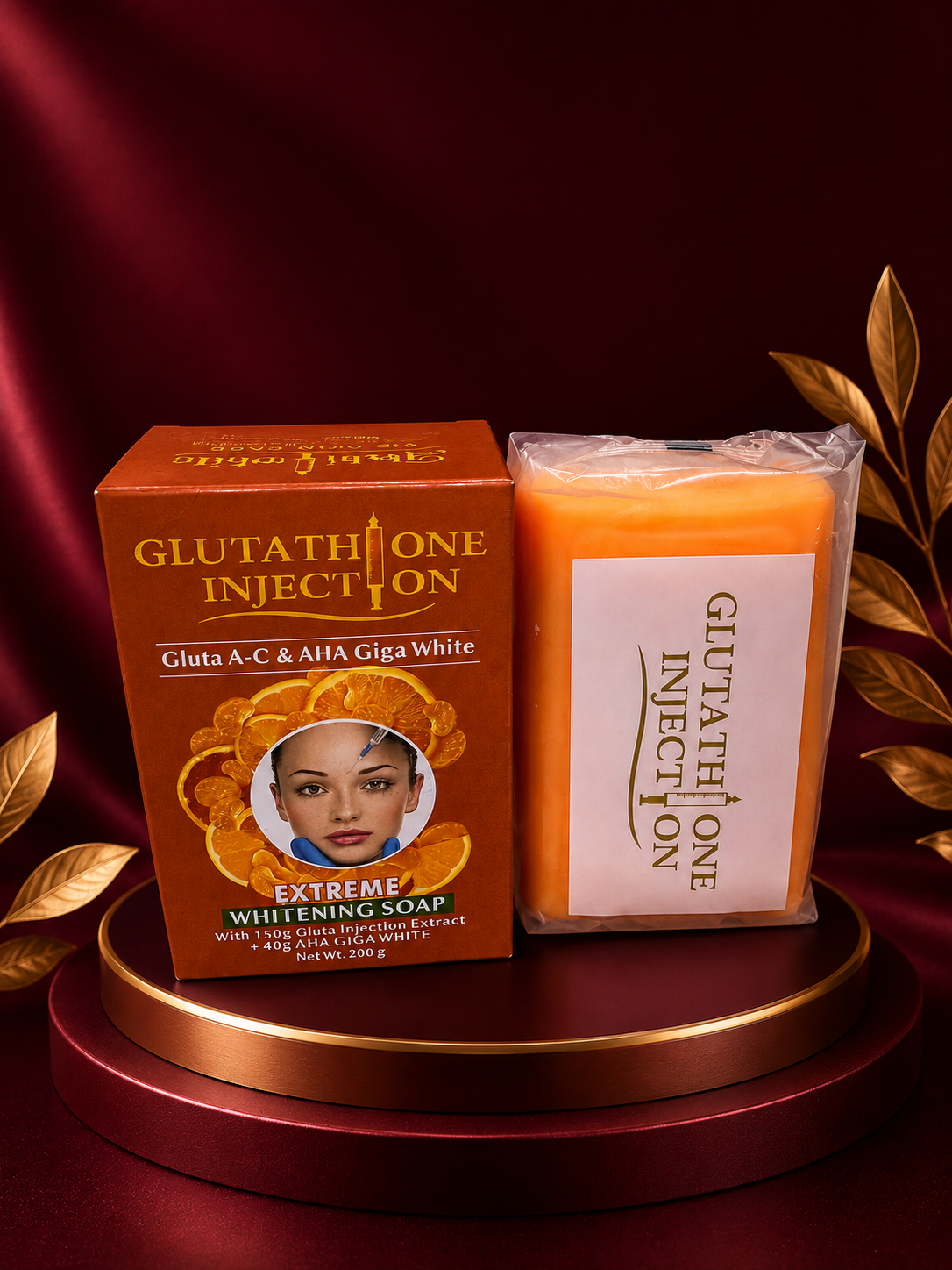 Glutathione Injection Extreme Whitening Soap + AHA Giga White